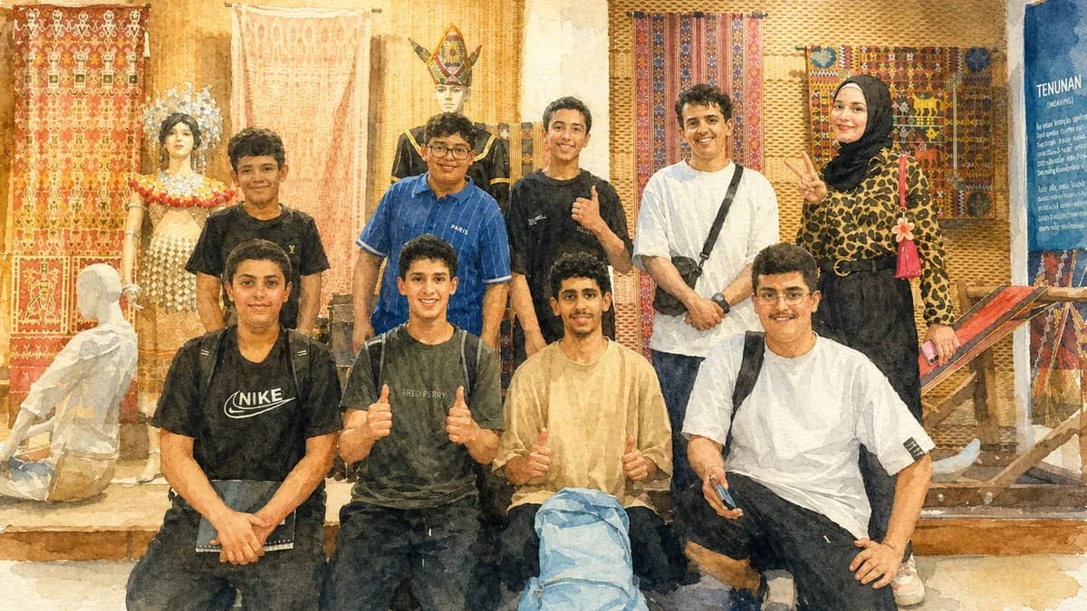 Camp group on an excursion