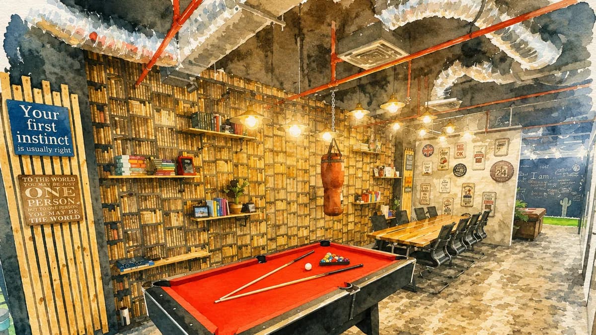 The games area