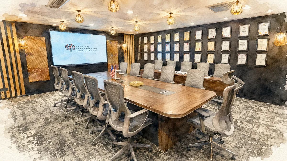 The meeting room used for counselling and partner meetings